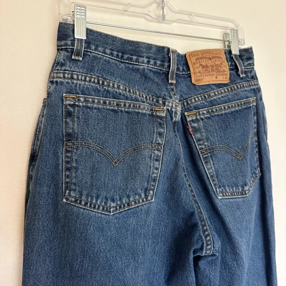 Levis Vintage‎ 90s Paper Tag Jeans Tapered Leg Relaxed Fit Size 12 Runs Small - Picture 11 of 13
